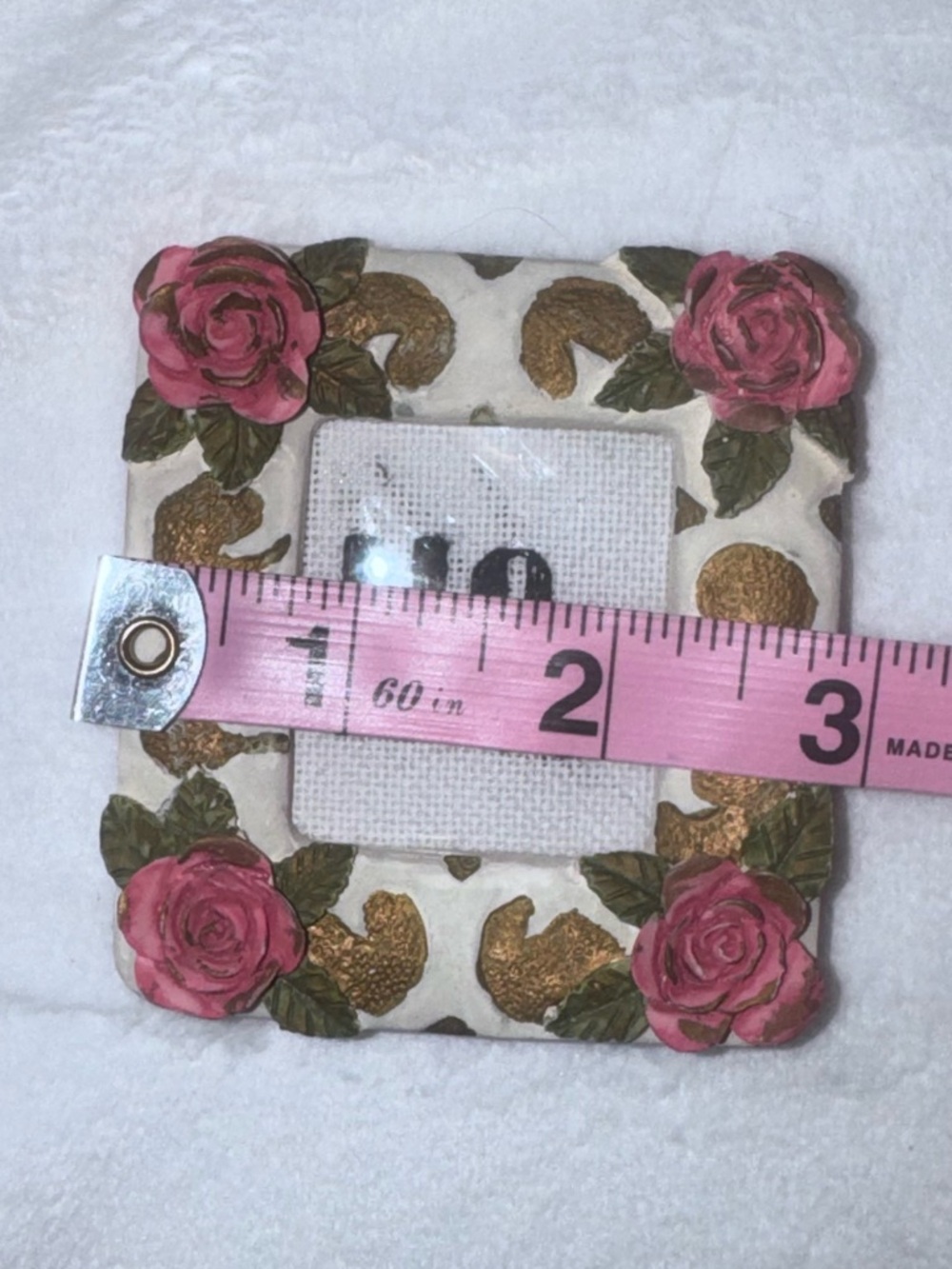 Vintage Floral Mini Frame “No.” Cross Stitch Funny Quote Decor Desk Sign - Picture 3 of 7